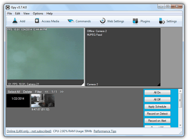 Linux video surveillance software free